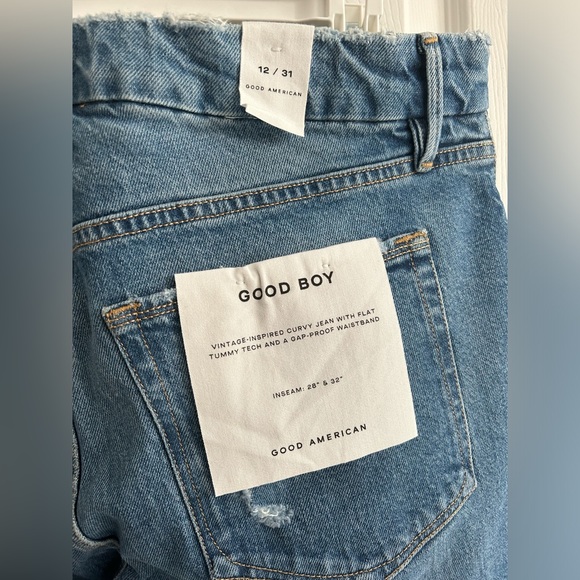 Good American Good Boy Jeans Size 12/31 - Picture 10 of 11